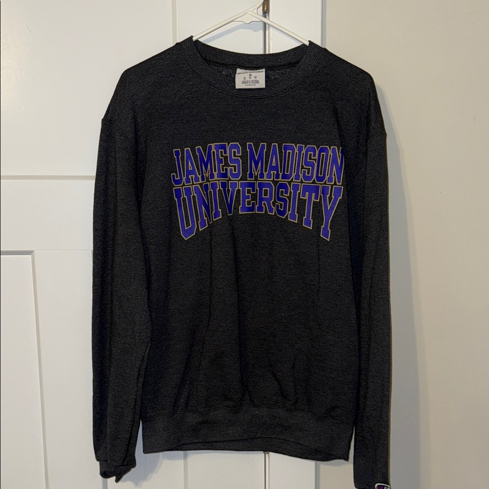 James Madison University Dark Gray Crewneck
